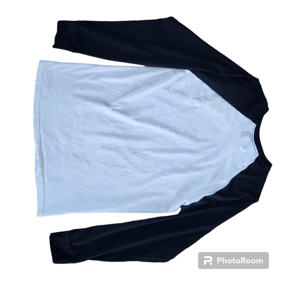 Liquid Blue Pink Floyd Long Sleeve Color Block Black/White Graphic T-Shirt Med - Picture 3 of 8